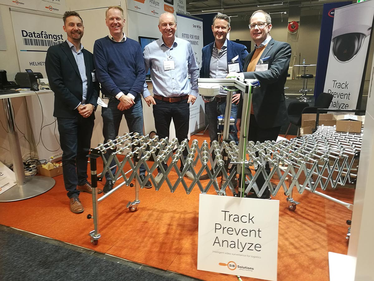 sib solutions står i sin mässmonter på Logistik och transport 2017